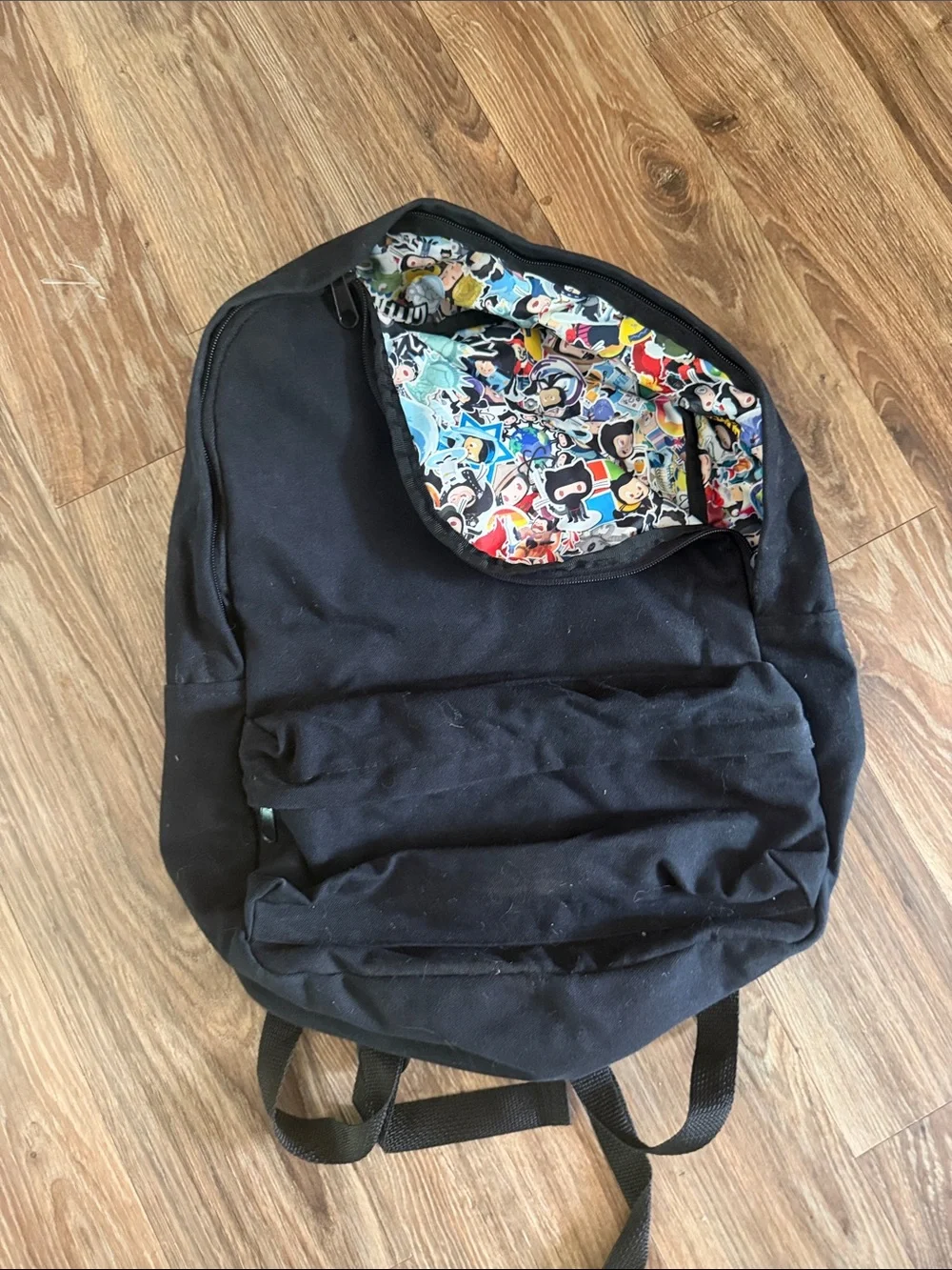 Black Men's Backpack with Colorful OctoCat& things f Printed Interior